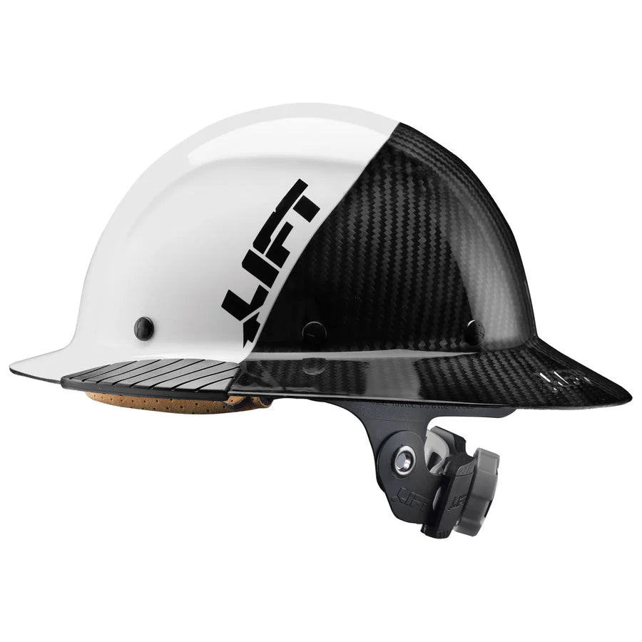 Lift Safety DAX Carbon Fiber Full Brim 50/50 Hard Hat