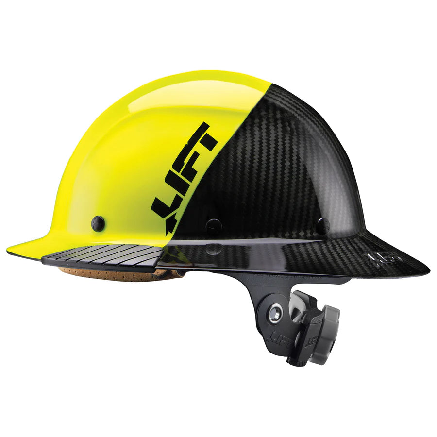 Lift Safety DAX Carbon Fiber Full Brim 50/50 Hard Hat