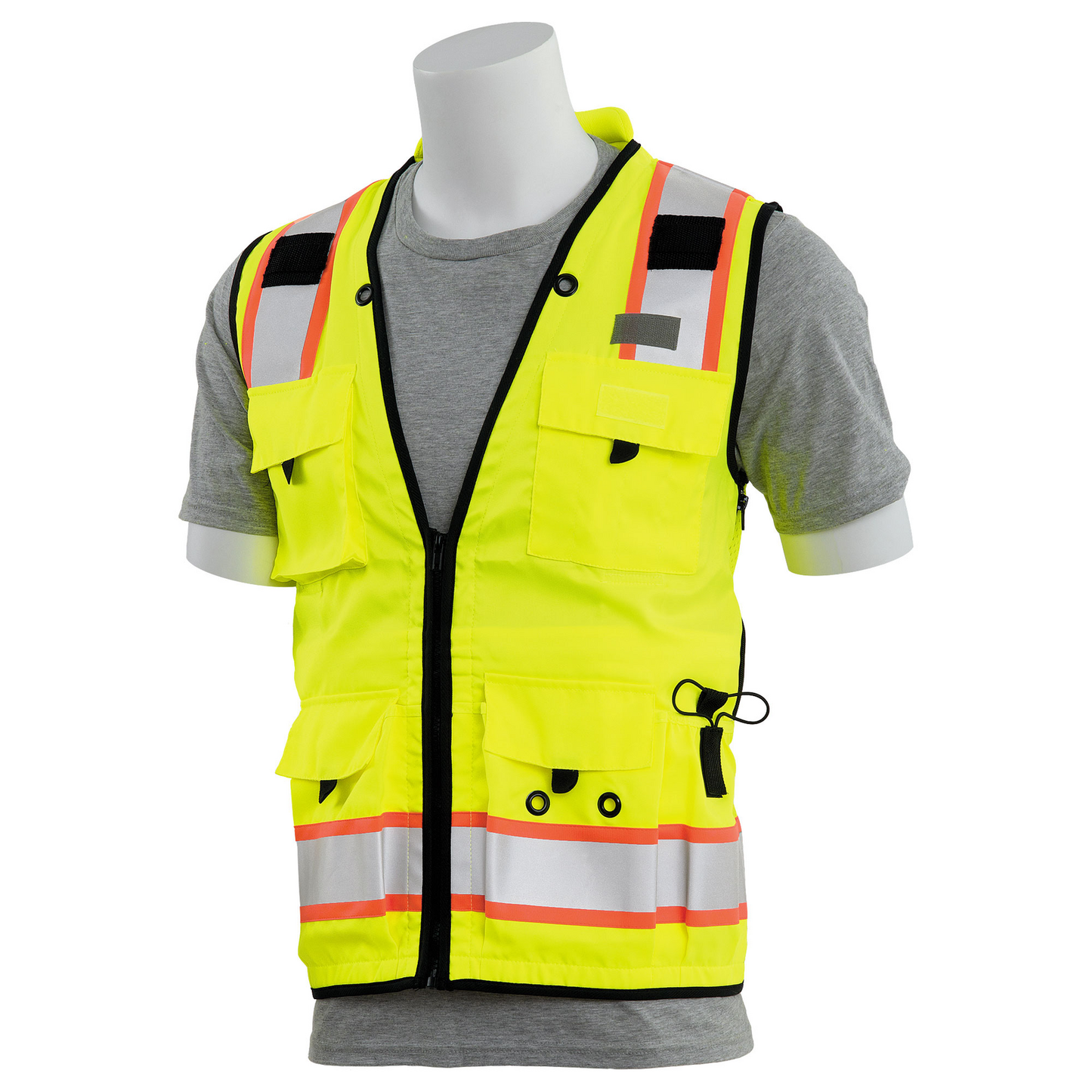 Lime Class 2 Deluxe Surveyor Safety Vest S252C