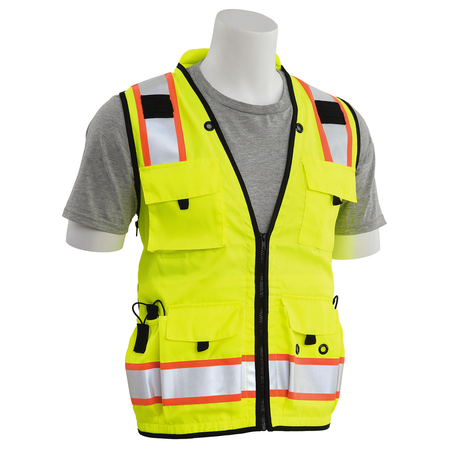 Lime Class 2 Deluxe Surveyor Safety Vest S252C