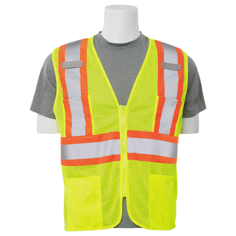 Lime Class 2 Safety Vest with Contrasting Trim S383P