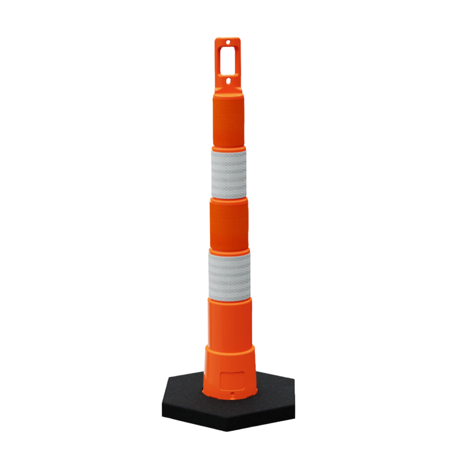 42" Channelizing Cone - 6" HIP bands 16lb rubber weight